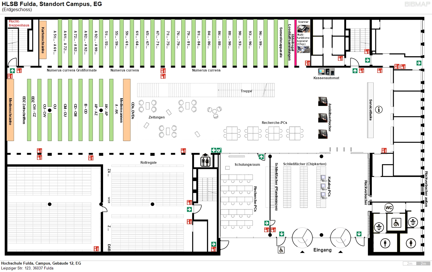 image of location system Hochschule Fulda, Campus, Gebude 12, EG
Leipziger Str. 123, 36037 Fulda