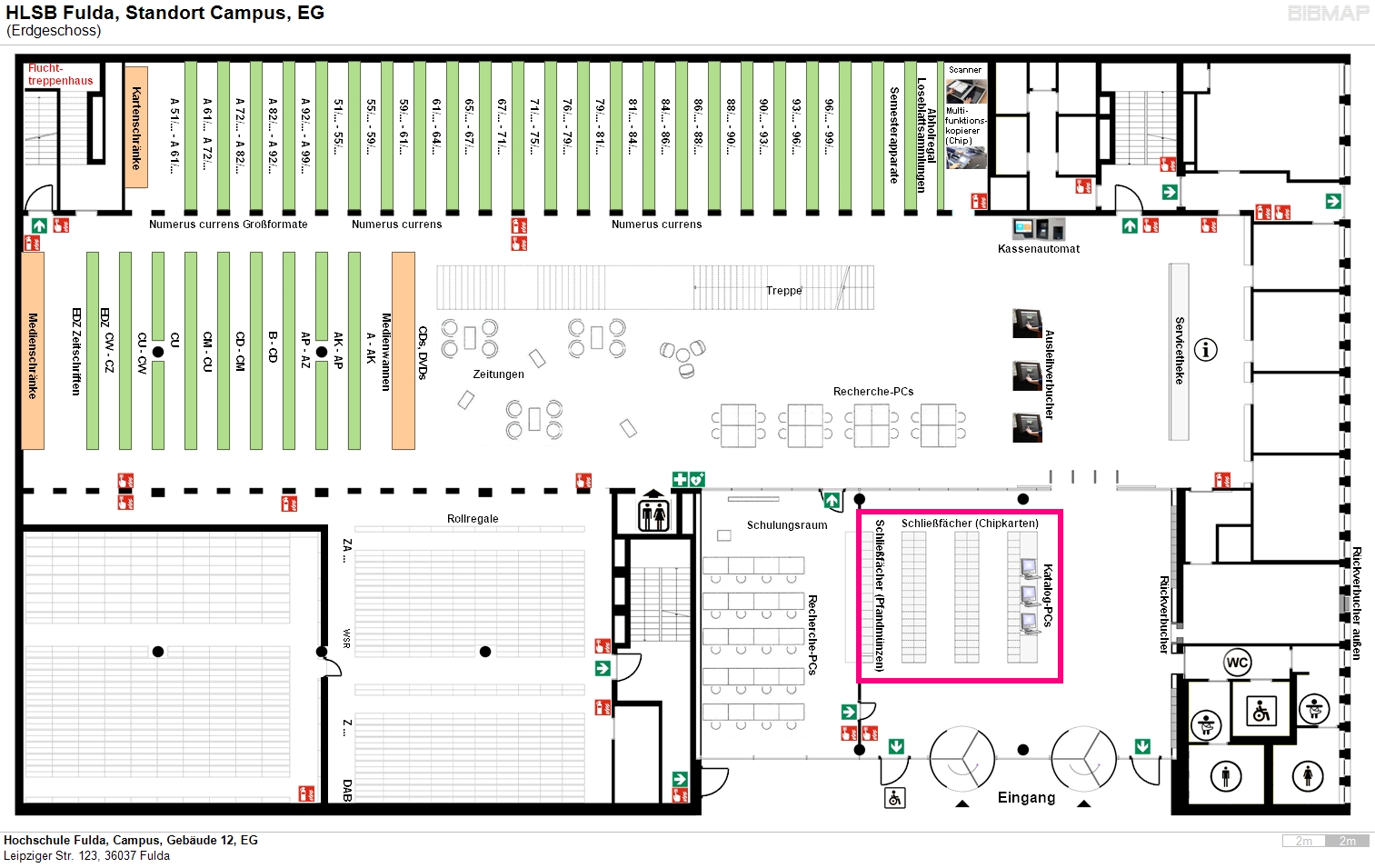 image of location system Hochschule Fulda, Campus, Gebude 12, EG
Leipziger Str. 123, 36037 Fulda