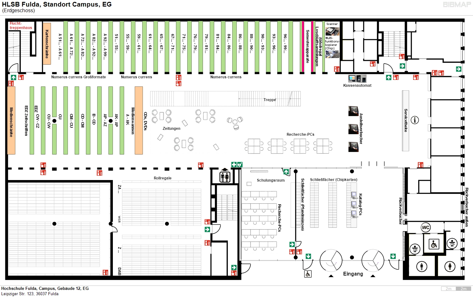 image of location system Hochschule Fulda, Campus, Gebude 12, EG
Leipziger Str. 123, 36037 Fulda