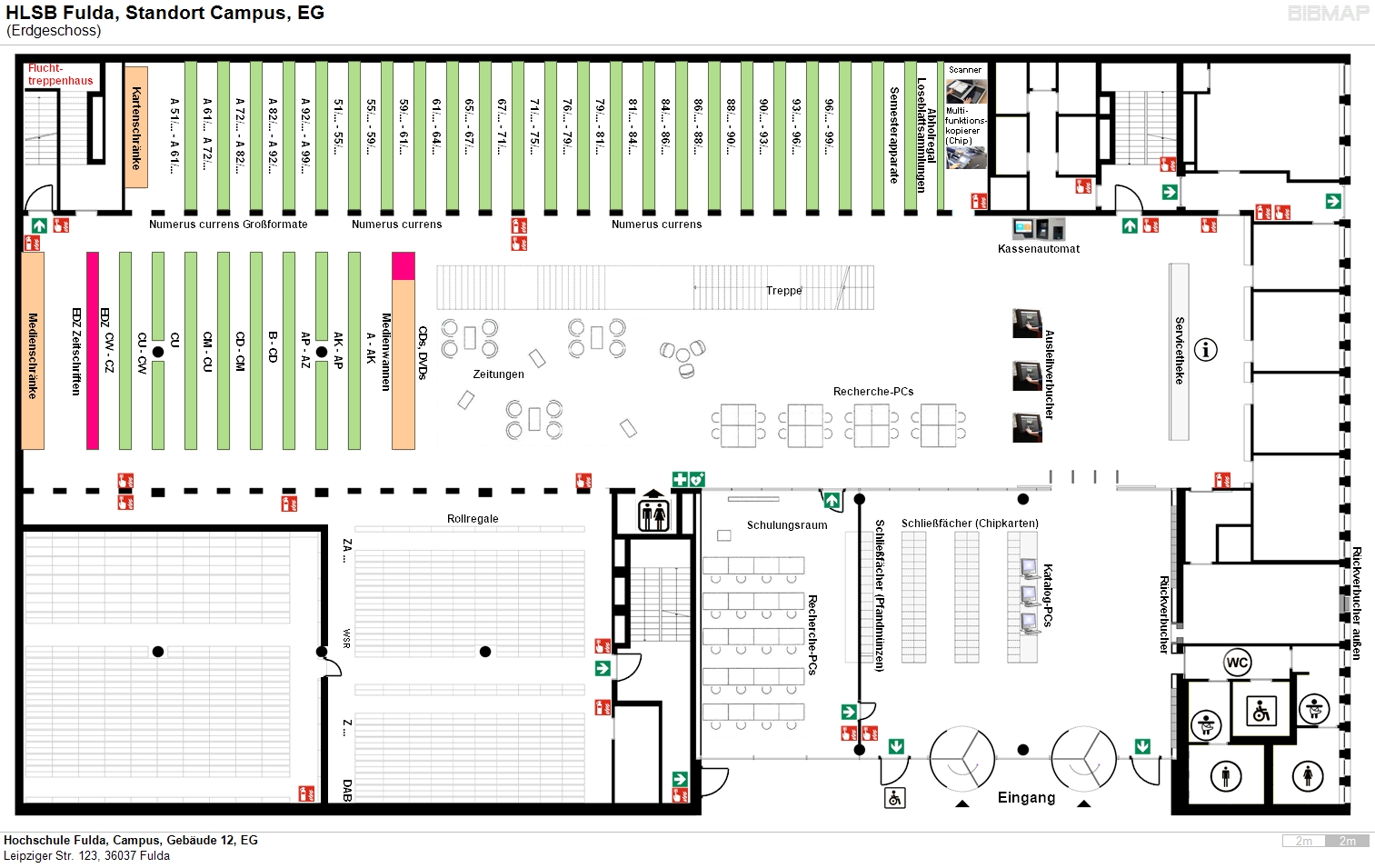 image of location system Hochschule Fulda, Campus, Gebude 12, EG
Leipziger Str. 123, 36037 Fulda