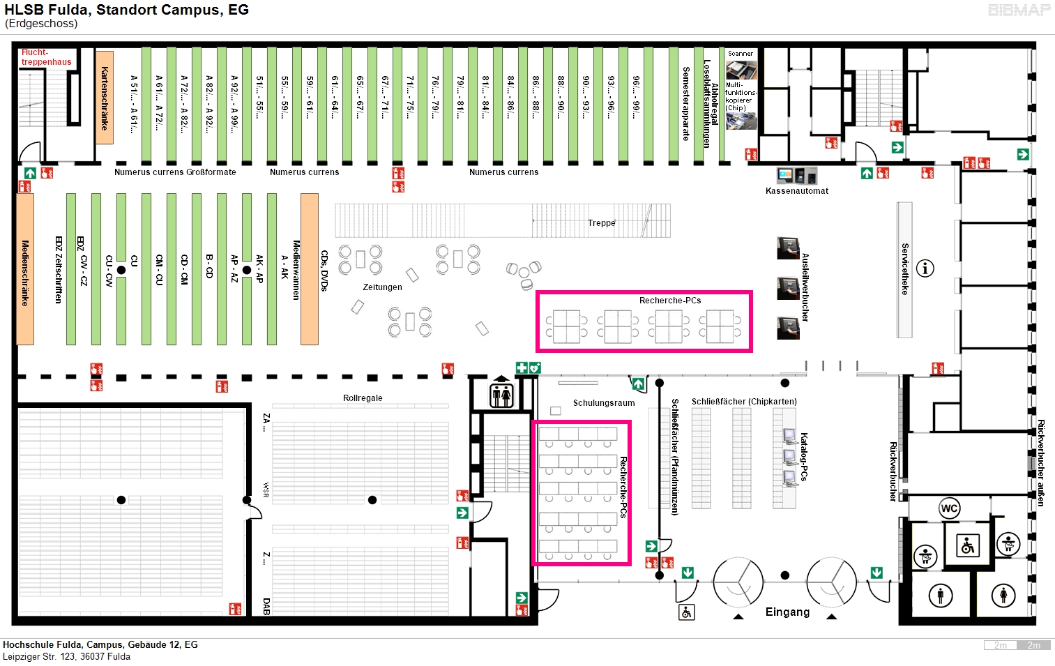 image of location system Hochschule Fulda, Campus, Gebude 12, EG
Leipziger Str. 123, 36037 Fulda