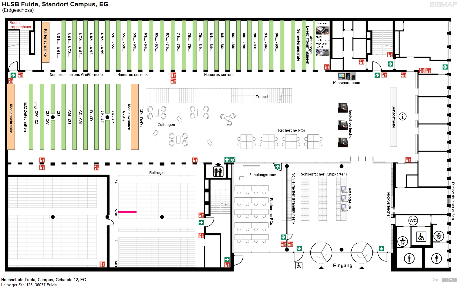 image of location system Hochschule Fulda, Campus, Gebude 12, EG
Leipziger Str. 123, 36037 Fulda